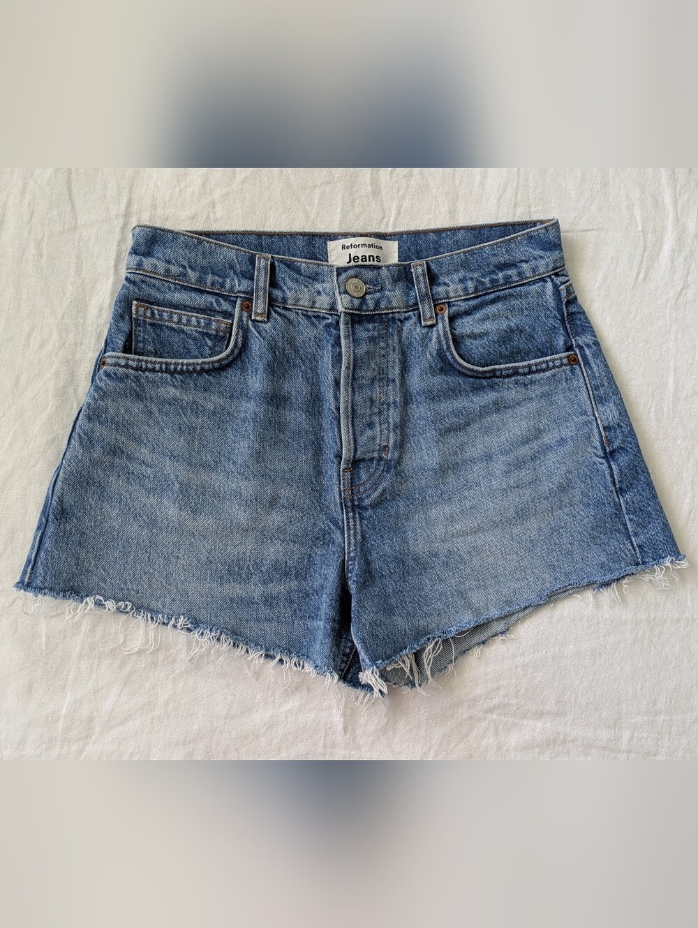 Reformation Charlene High-Rise Jean Shorts